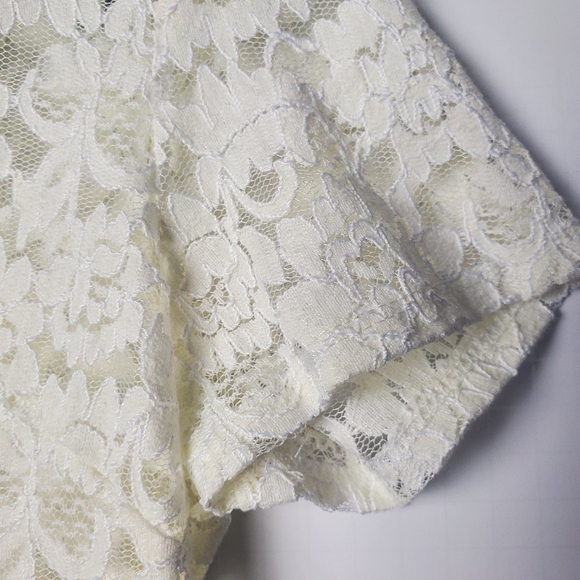 SOPRANO Lace Black Tie Blouse - Picture 4 of 5